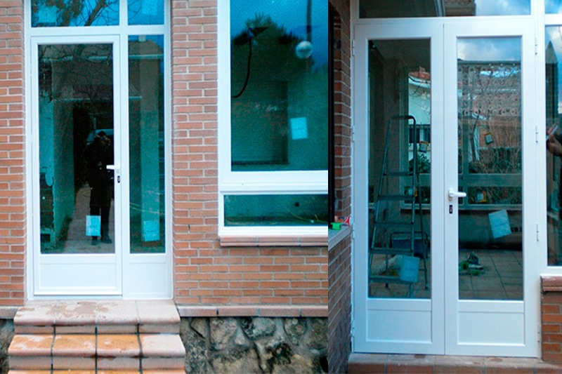 instalar las puertas de aluminio