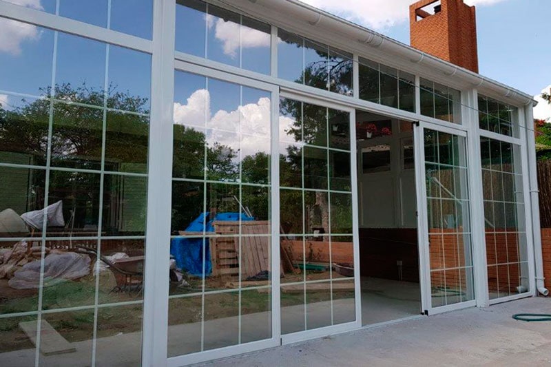 cerramiento de aluminio con doble acristalamiento