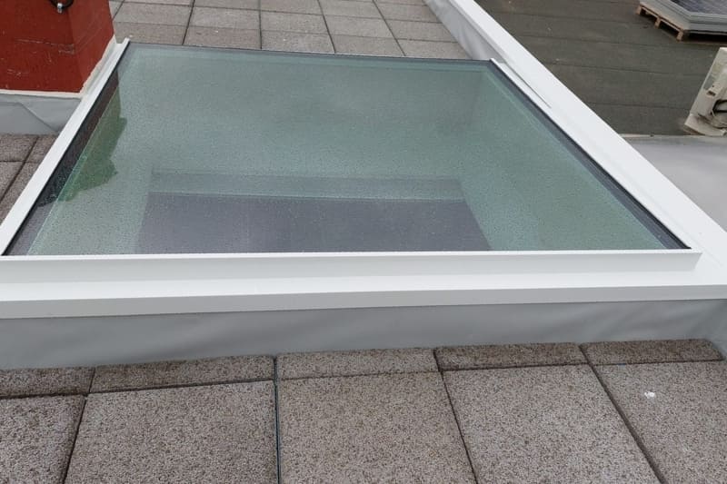 Claraboya con doble cristal